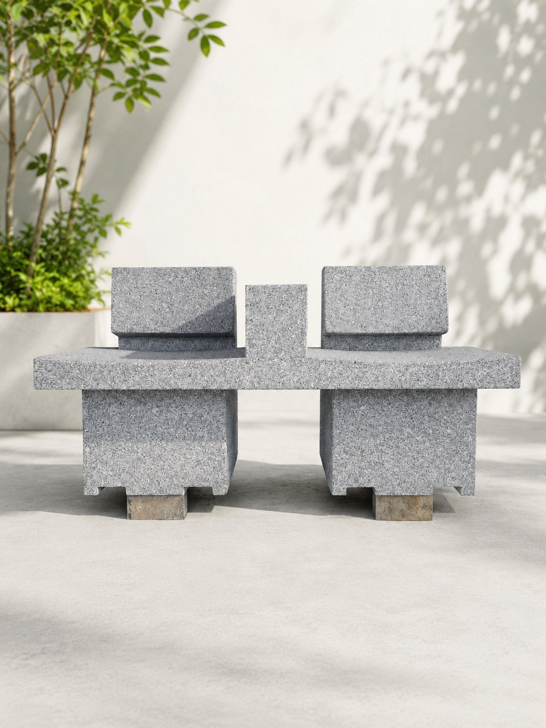Interior stone living room